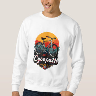 Cycopath: Energetic Bike and sunset Graphic Sweatshirt