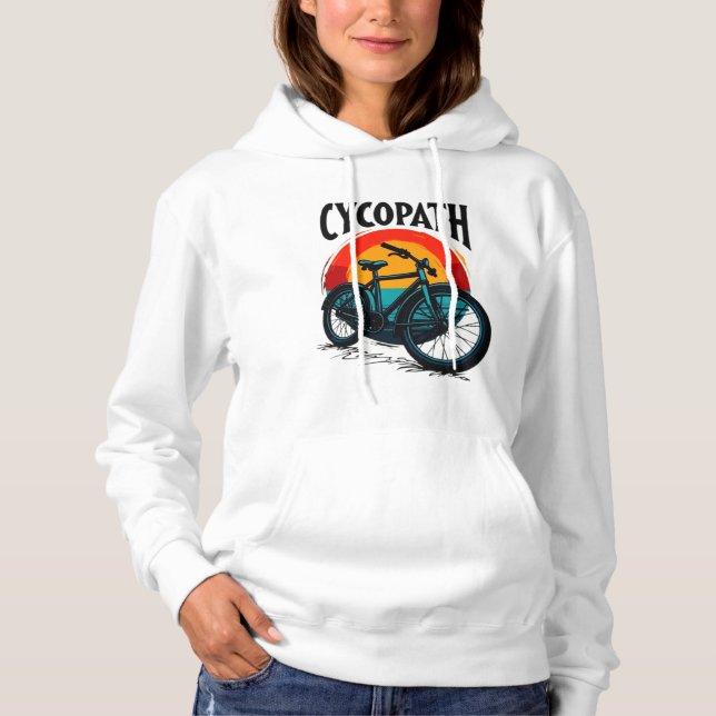 Cycopath: Energetic Bike with sunset Graphic Tee (Front)