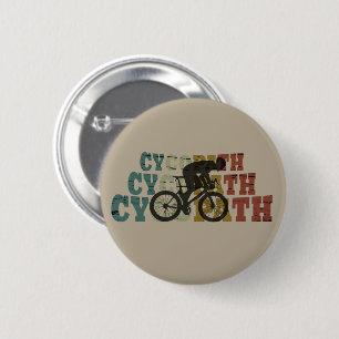 Cycopath funny cycling 2 inch round button