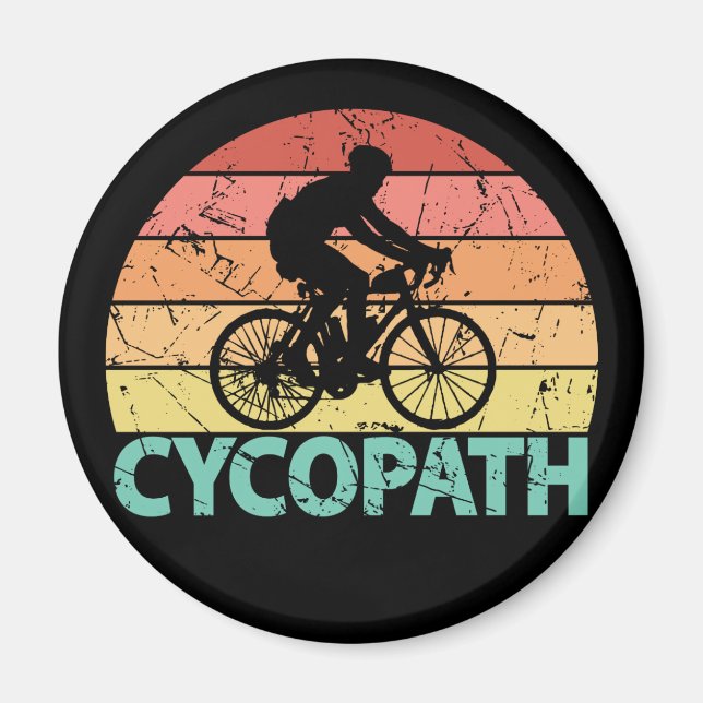 Cycopath Funny Cycling Magnet (Front)