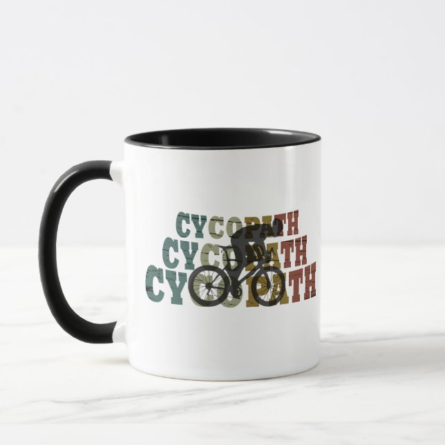Cycopath funny cycling mug (Left)