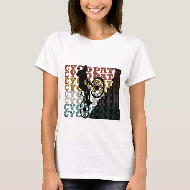 Cycopath - Mountain Biking Humour - Funny Cycling T-Shirt (Front)