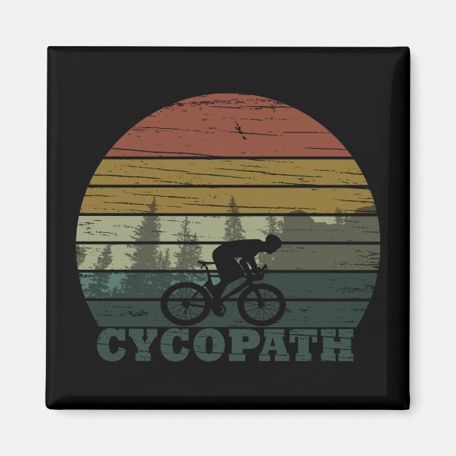 cycopath offroad biking saying magnet (Front)