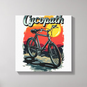 Cycopath: Sunset Bike Design Canvas Print