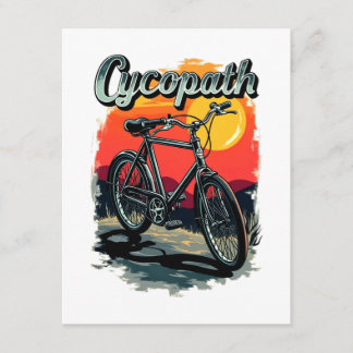 Cycopath: Sunset Bike Design Enclosure Card