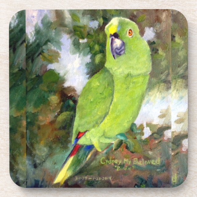 Cydney Yellow Naped Parrot Coaster (Front)