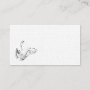 Cygne blanc - carte de visite
