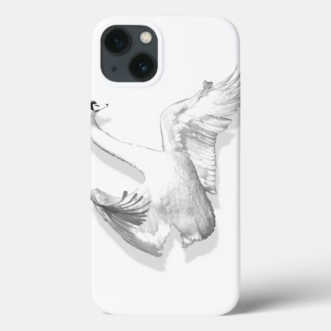 Cygne blanc - coque ipad (Verso)