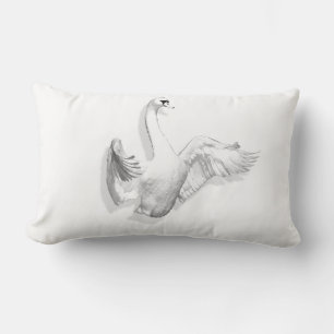 Cygne blanc - coussin