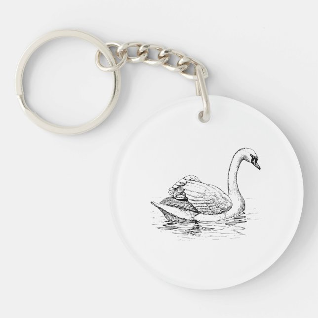 Cygne noir et blanc (Devant)