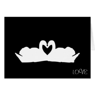 Cygnes D'Amour Noir Et Blanc