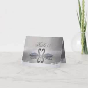 Cygnes en amour ~ Carte