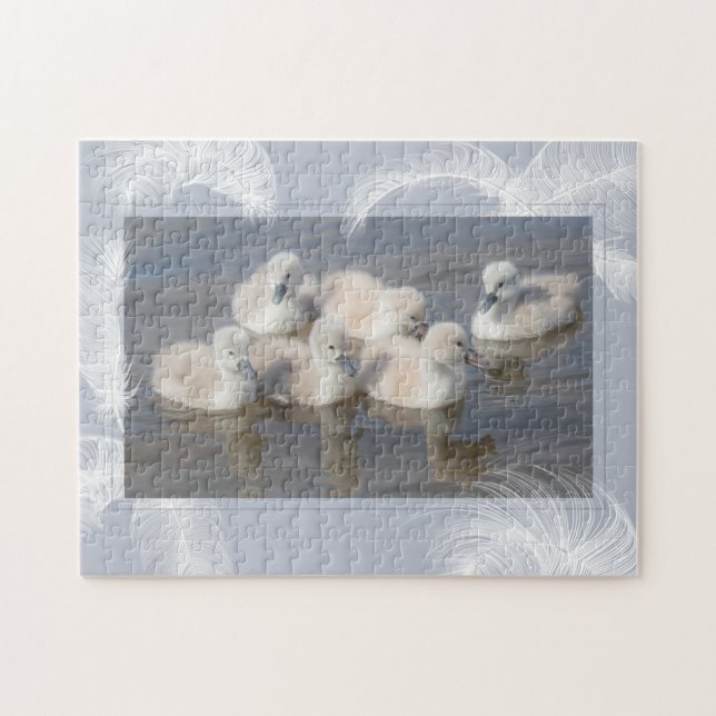 Cygnets & Feathers Puzzle (Horizontal)