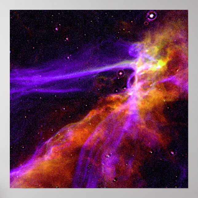 Cygnus Loop Supernova Blast Wave - Space Poster (Front)