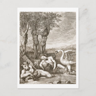 Cygnus Transformed into a Swan and Phaeton's Siste Postcard