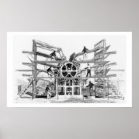 Cylinder printing press invented by Richard March