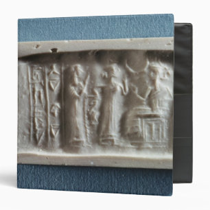 Cylinder seal depicting an evocation to the binder