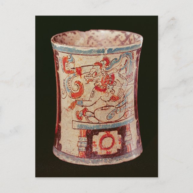 Cylindrical depicting a deity with speech curls postcard (Front)