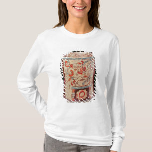 Cylindrical depicting a deity with speech curls T-Shirt