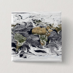 Cylindrical equidistant projection 2 inch square button