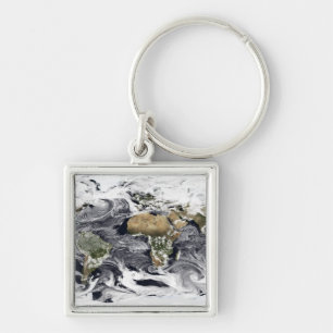 Cylindrical equidistant projection keychain