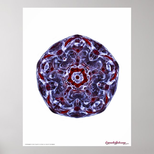 Cymatics 5 pointed star poster (Front)
