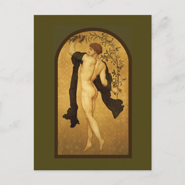 Cymbalists by Lord Frederic Leighton Fine Art Gay Postcard (Front)