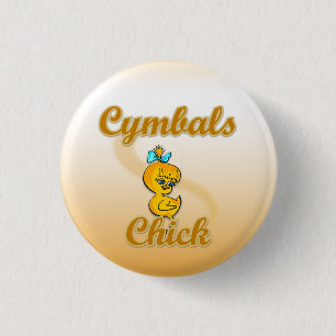 Cymbals Chick 1 Inch Round Button