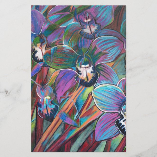 Cymbidium Carnival 2 Stationery (Front)