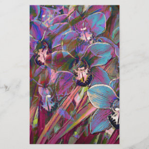 Cymbidium Orchid Carnival Stationery