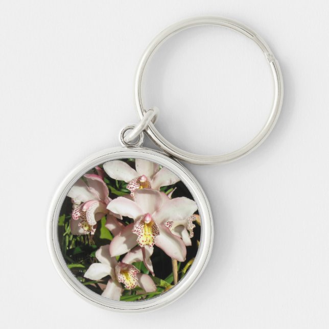 Cymbidium Orchids key chain (Front)