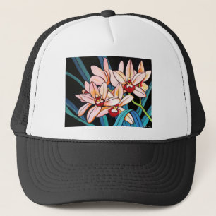 Cymbidiums art trucker hat