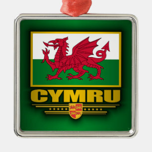 Cymru (Wales) Metal Ornament