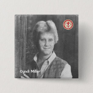 Cyndi Miller 2 Inch Square Button