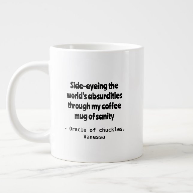 Cynical Cofffee Humour Personalization Mug (Left)