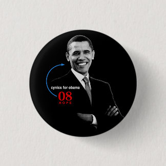 Cynics for Barack Obama button