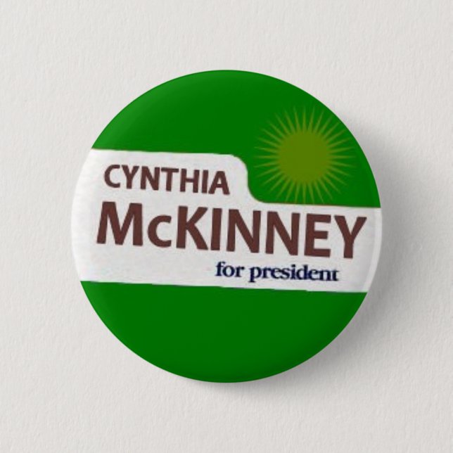 Cynthia McKinney Button (Front)