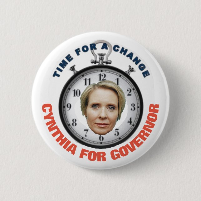 Cynthia Nixon 2018 2 Inch Round Button (Front)