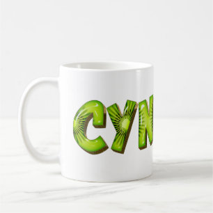 Cynthia Nom Kiwi Style Tasse de thé Tasse de café