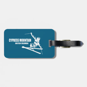 Cypress Mountain British Columbia Skier Luggage Tag