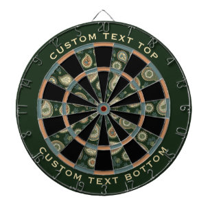 Cypress Paisley Pattern Dartboard