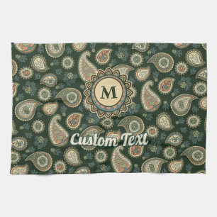 Cypress Paisley Pattern Kitchen Towel
