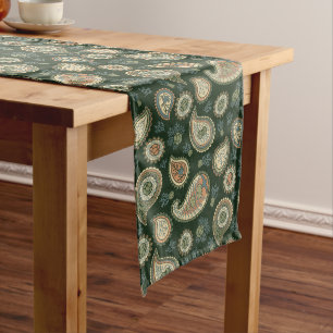 Cypress Paisley Pattern Long Table Runner