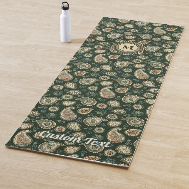 Cypress Paisley Pattern Yoga Mat (In Situ)