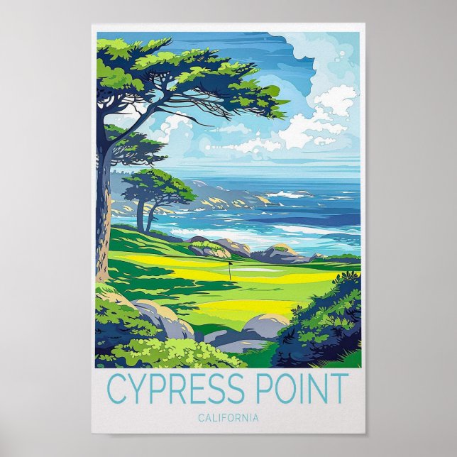 Cypress Point California Travel Poster (Front)