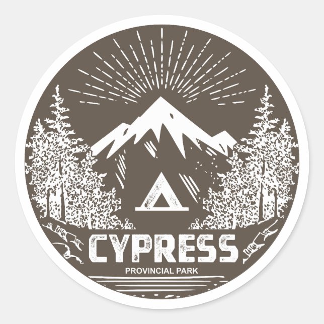 Cypress Provincial Park Classic Round Sticker (Front)