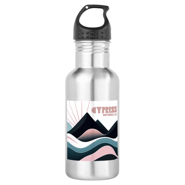 Cypress Provincial Park Coloured Hills 532 Ml Water Bottle (Front)