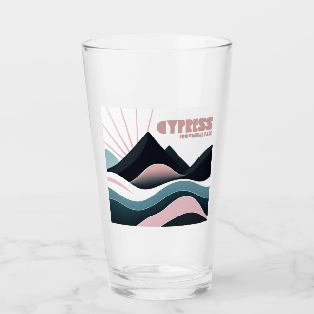 Cypress Provincial Park Coloured Hills Glass (Front)