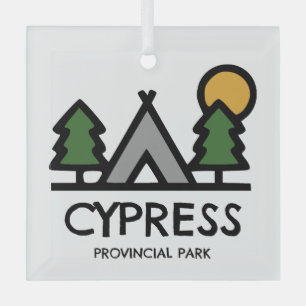 Cypress Provincial Park Glass Ornament