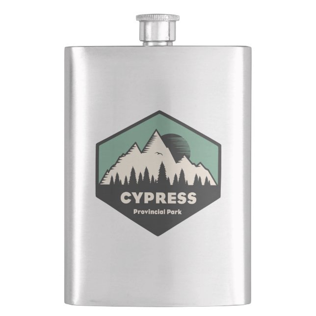Cypress Provincial Park Hip Flask (Front)